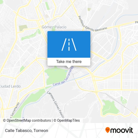 Mapa de Calle Tabasco