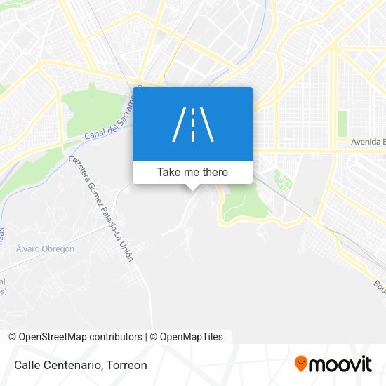 Mapa de Calle Centenario