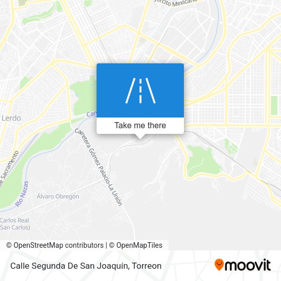 Mapa de Calle Segunda De San Joaquín