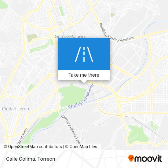 Mapa de Calle Colima