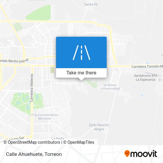 Mapa de Calle Ahuehuete