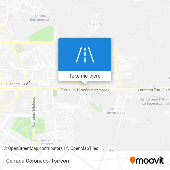 Cerrada Coronado map