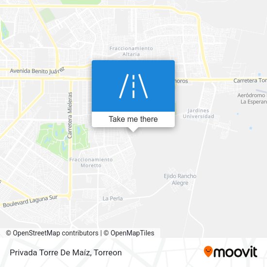 Privada Torre De Maíz map