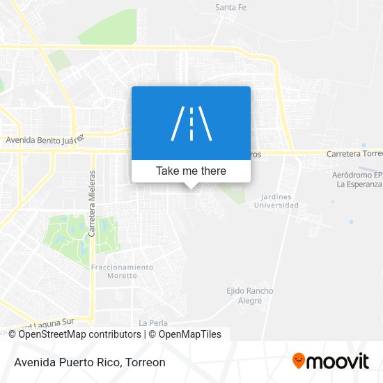 Mapa de Avenida Puerto Rico