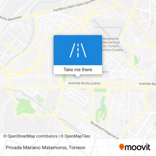 Mapa de Privada Mariano Matamoros