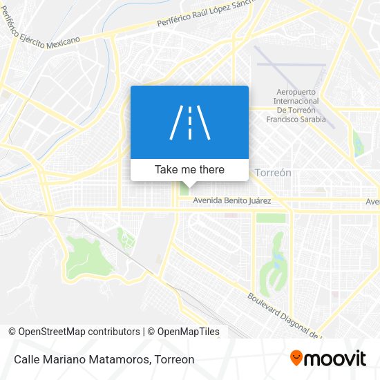 Mapa de Calle Mariano Matamoros