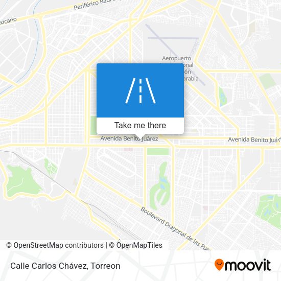 Calle Carlos Chávez map