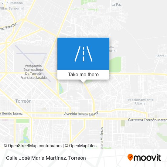 Mapa de Calle José María Martínez