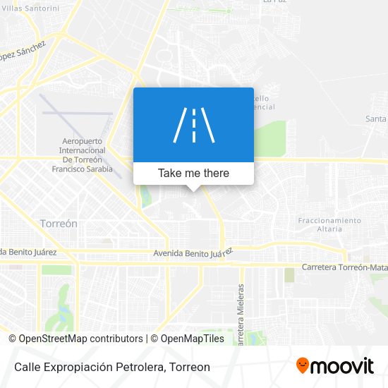 Mapa de Calle Expropiación Petrolera