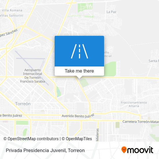 Privada Presidencia Juvenil map
