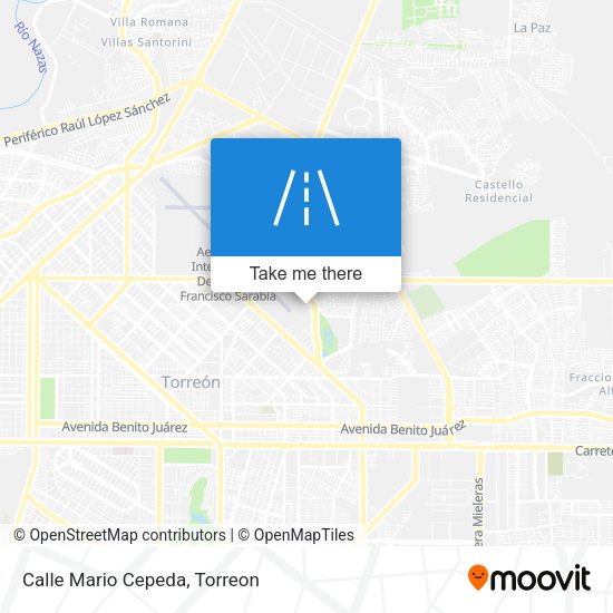 Mapa de Calle Mario Cepeda