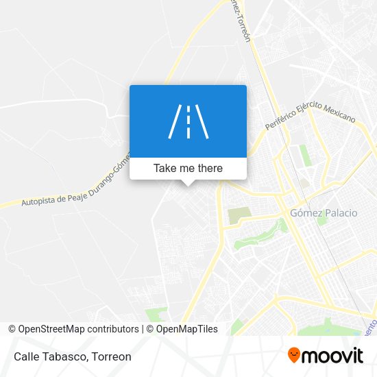 Mapa de Calle Tabasco