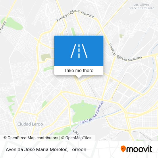 Avenida Jose Maria Morelos map