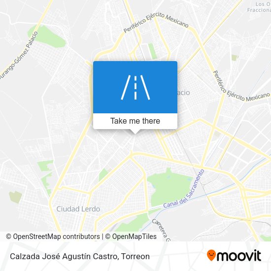 Calzada José Agustín Castro map