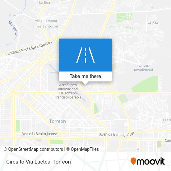 Mapa de Circuito Vía Láctea