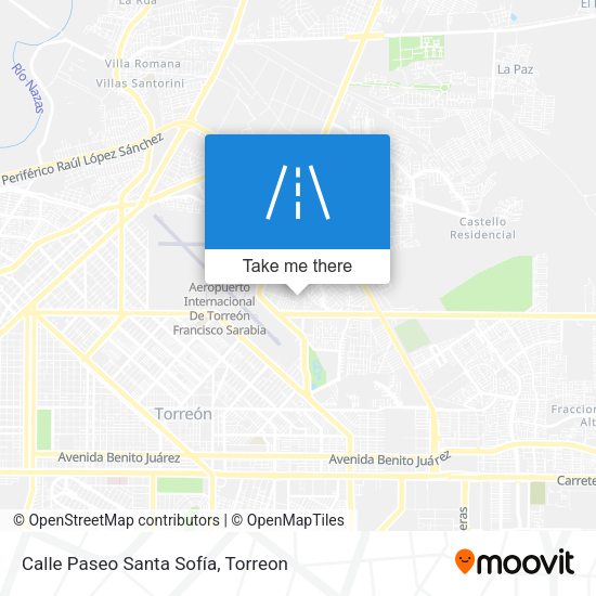 Mapa de Calle Paseo Santa Sofía