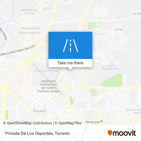 Privada De Los Deportes map