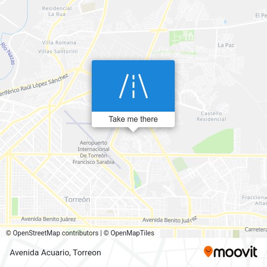 Mapa de Avenida Acuario