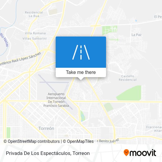 Mapa de Privada De Los Espectáculos