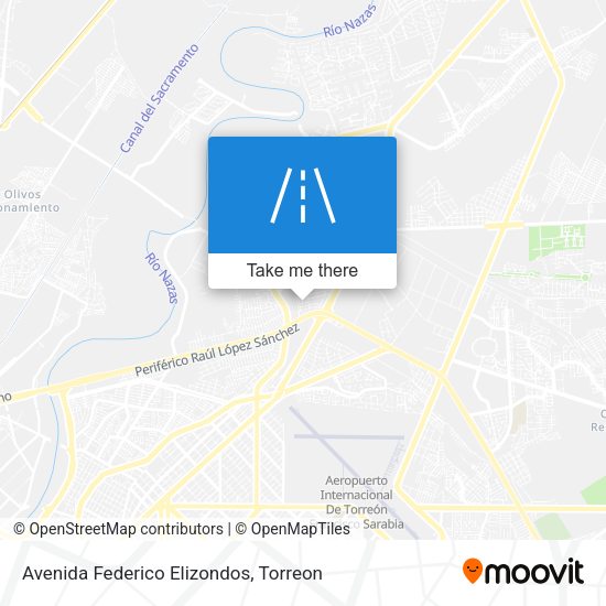 Avenida Federico Elizondos map