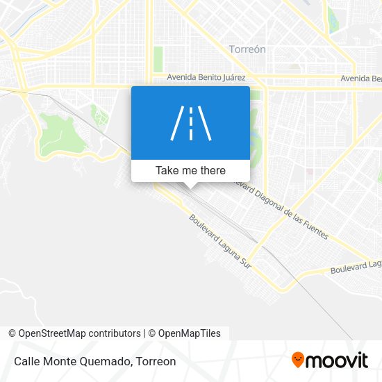 Mapa de Calle Monte Quemado