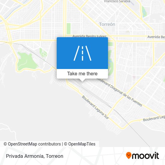 Mapa de Privada Armonía