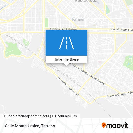 Mapa de Calle Monte Urales