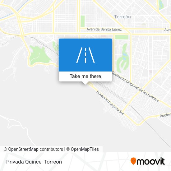 Mapa de Privada Quince