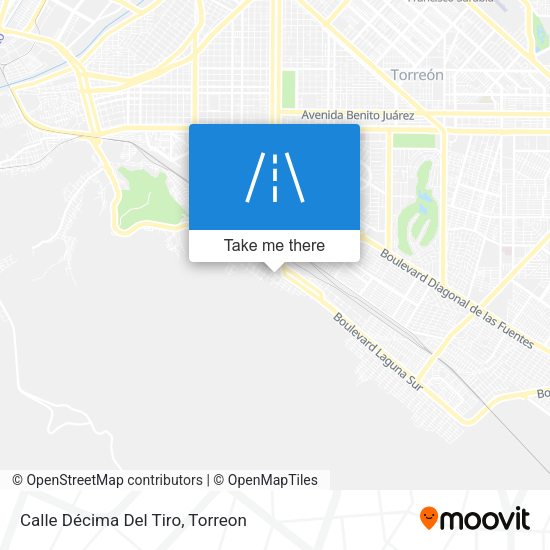 Calle Décima Del Tiro map