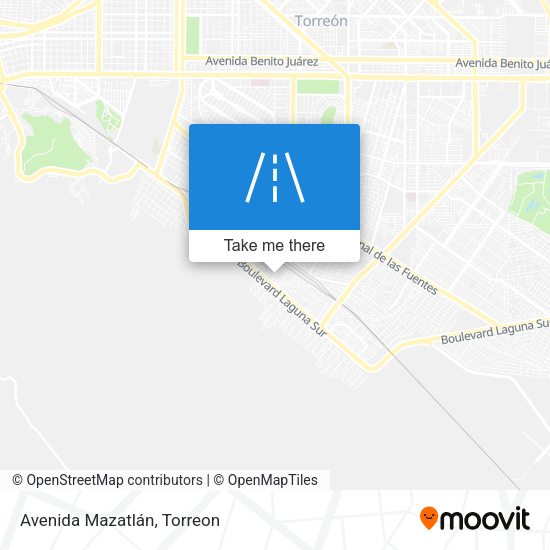 Avenida Mazatlán map