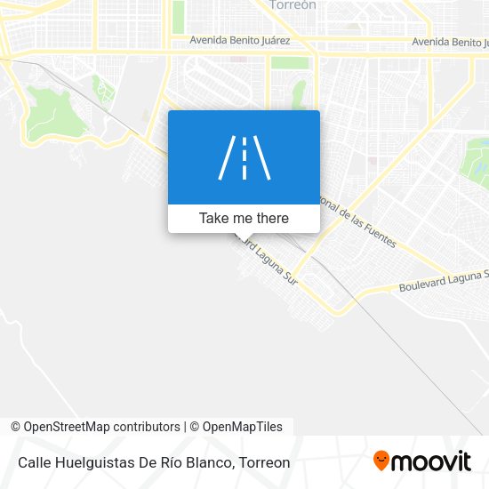 Calle Huelguistas De Río Blanco map