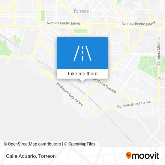 Mapa de Calle Acuario