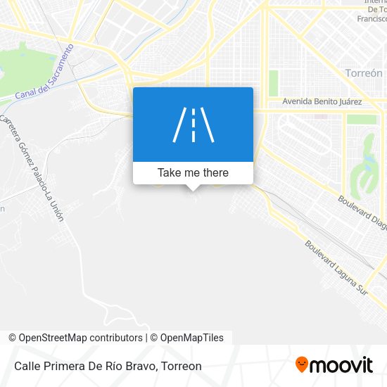 Mapa de Calle Primera De Río Bravo