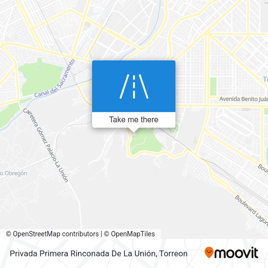 Privada Primera Rinconada De La Unión map