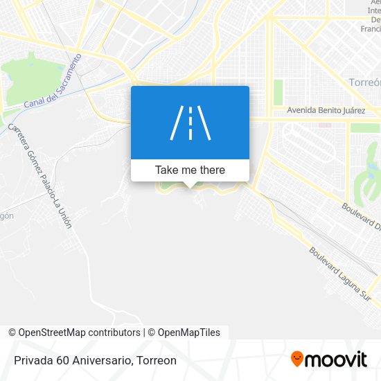 Privada 60 Aniversario map
