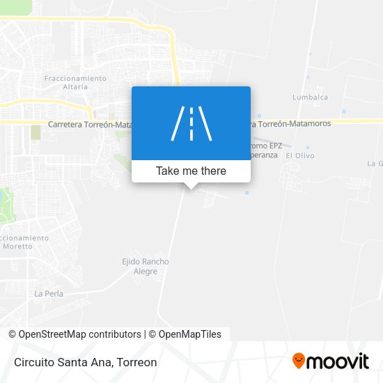 Mapa de Circuito Santa Ana