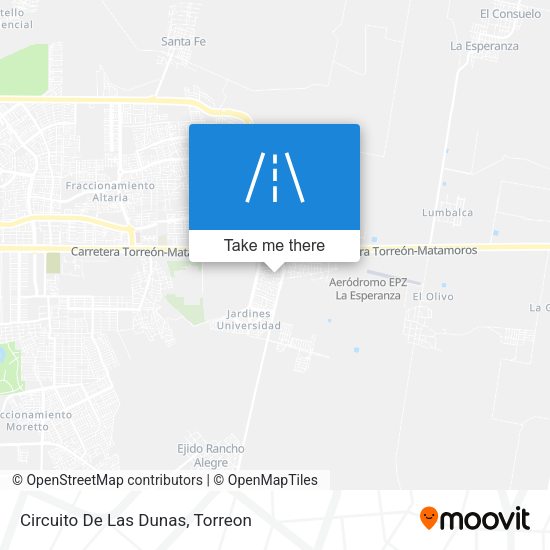 Circuito De Las Dunas map