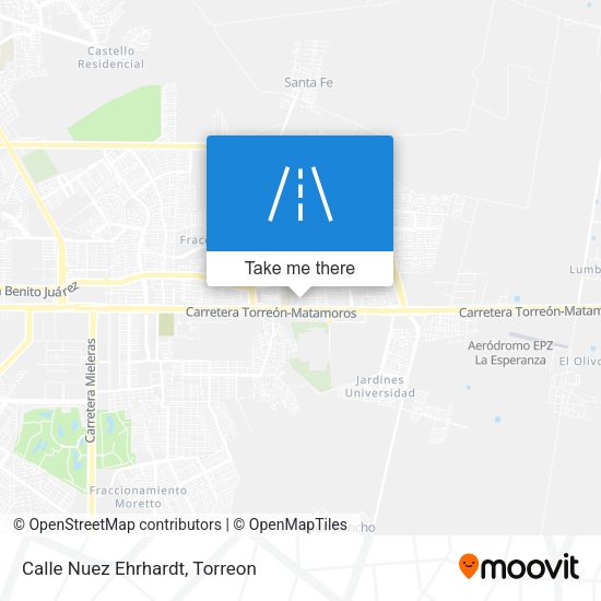 Mapa de Calle Nuez Ehrhardt