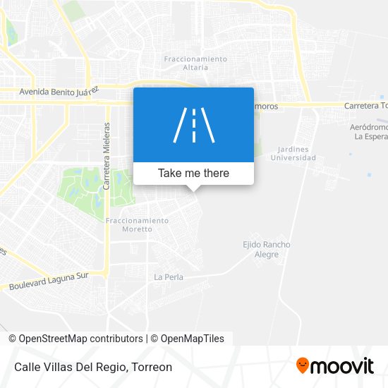 Calle Villas Del Regio map