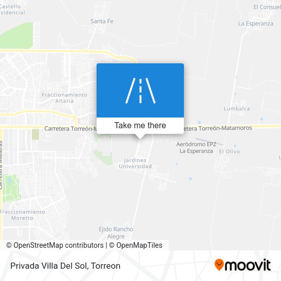 Privada Villa Del Sol map