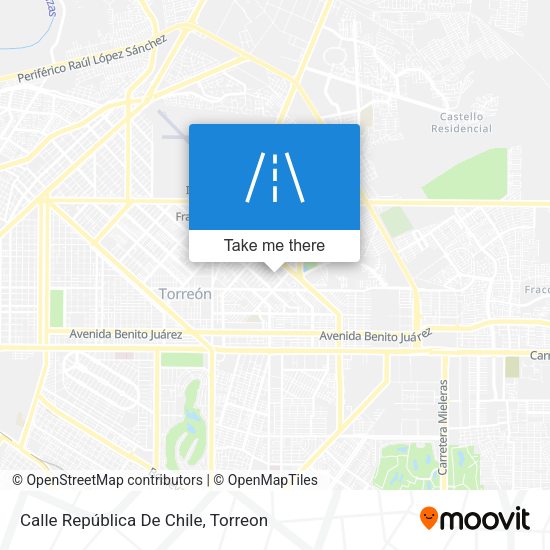 Mapa de Calle República De Chile