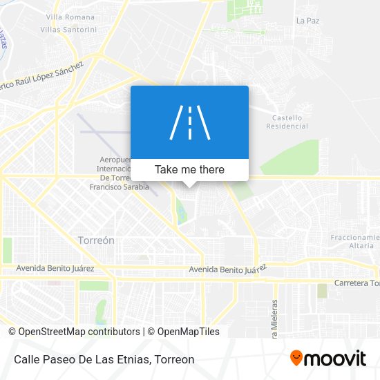 Calle Paseo De Las Etnias map