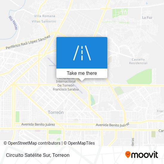 Circuito Satélite Sur map