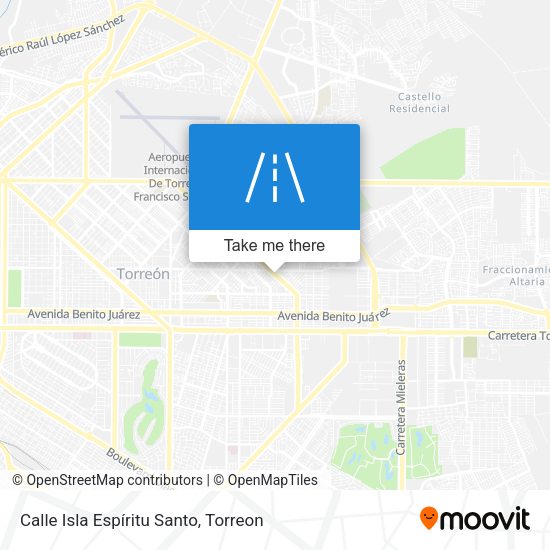 Mapa de Calle Isla Espíritu Santo