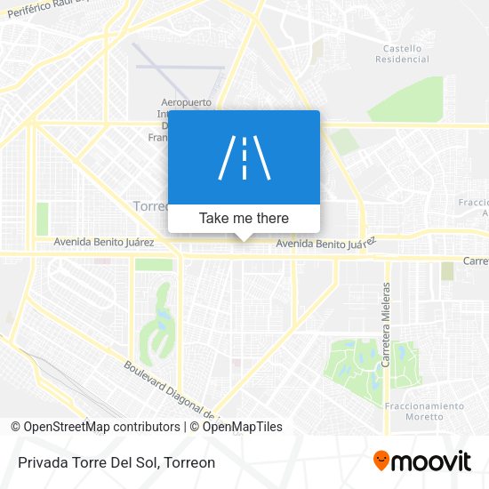 Privada Torre Del Sol map