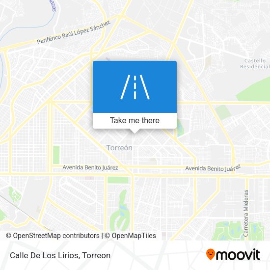 Mapa de Calle De Los Lirios