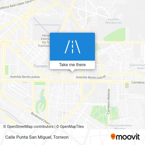 Calle Punta San Miguel map