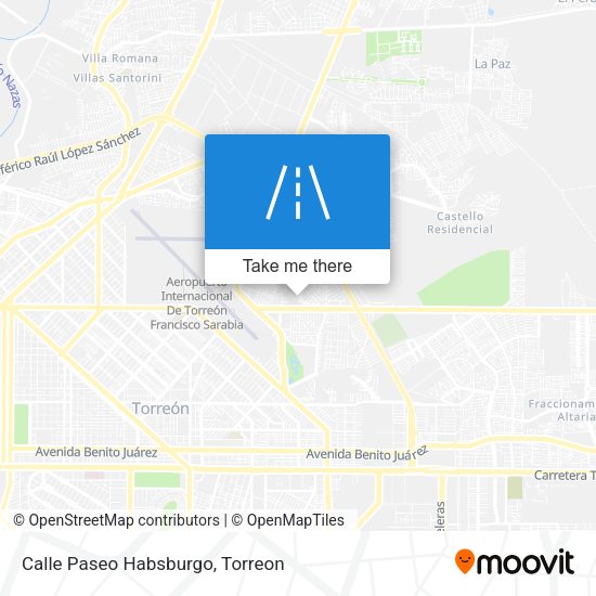 Mapa de Calle Paseo Habsburgo