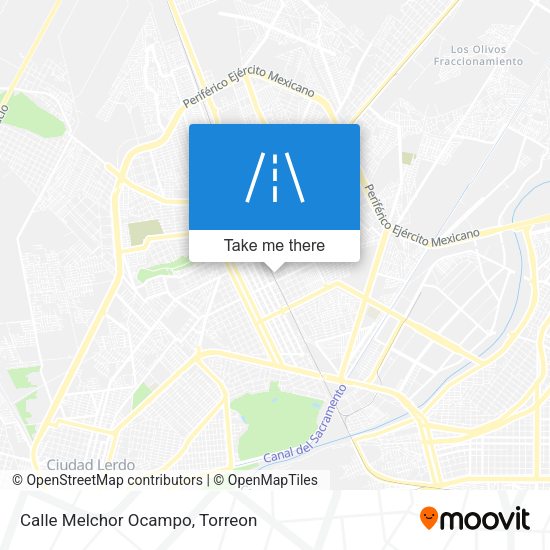 Mapa de Calle Melchor Ocampo