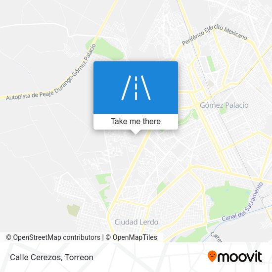 Mapa de Calle Cerezos